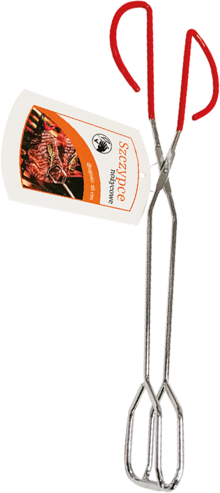 Szczypce nożycowe czerwone Grill&Chill widok główny