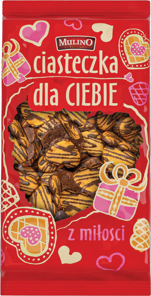 Ciastka słodka pokusa serca Chylak 900g widok główny 