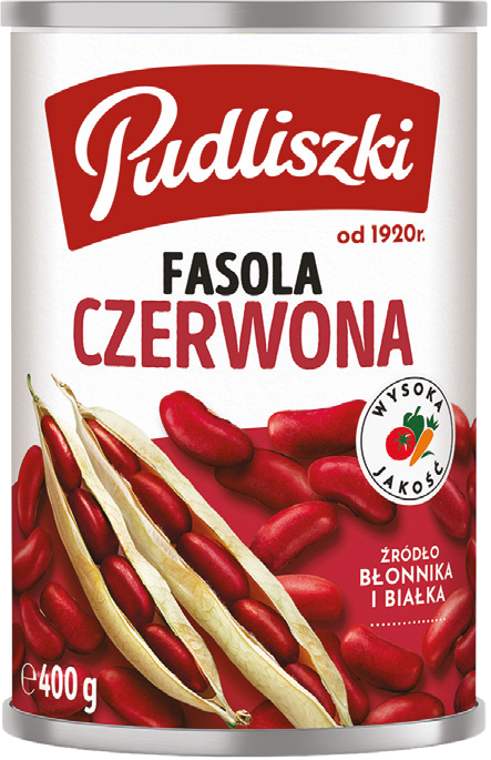 Fasola czerwona Pudliszki 400/220g widok 1