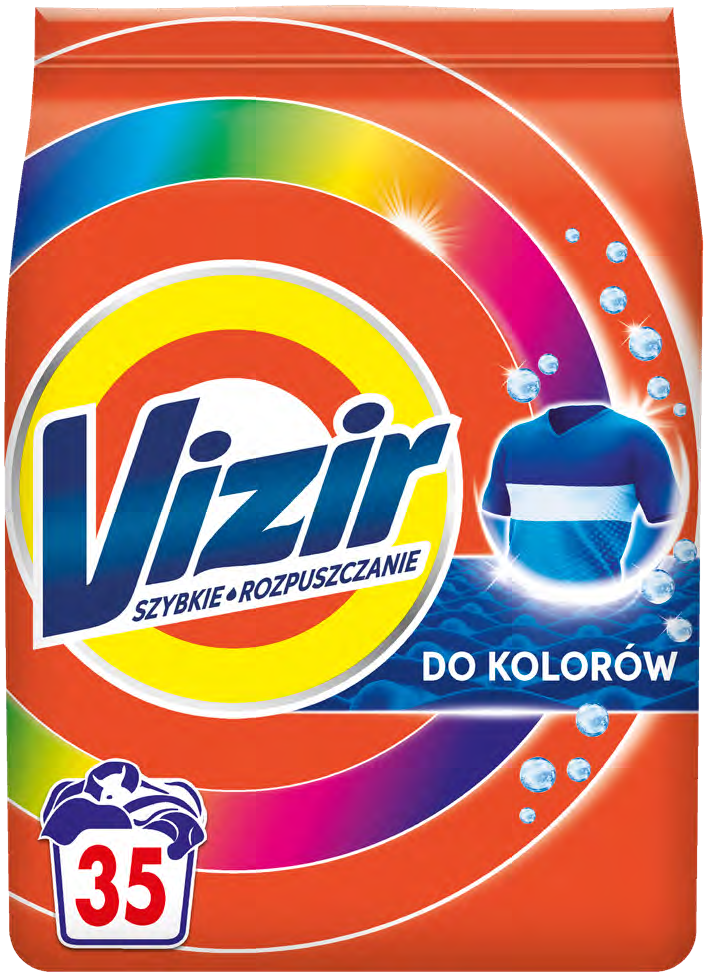 Proszek do prania Vizir kolor 35p 1,925kg widok główny