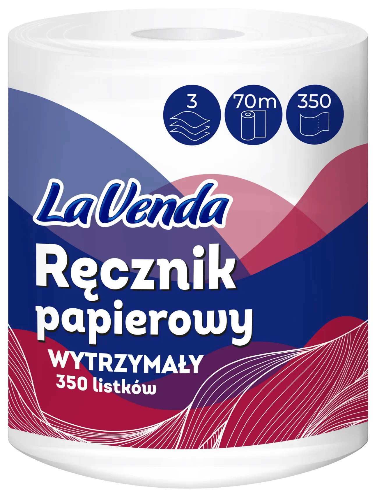 Ręcznik pap. Lavenda wytrzymały A1 3w 350l 70m widok 1