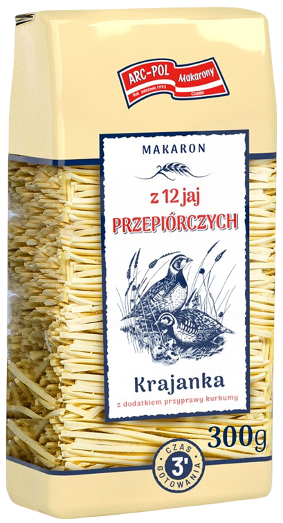Makaron 12 jaj przepiórczych krajanka Arc-Pol 300g widok 1