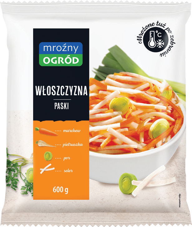 Włoszczyzna paski Mroźny Ogród 600g widok główny
