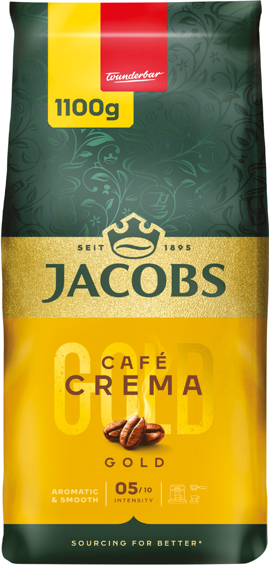 Kawa ziarnista Jacobs Crema 1,1kg widok główny