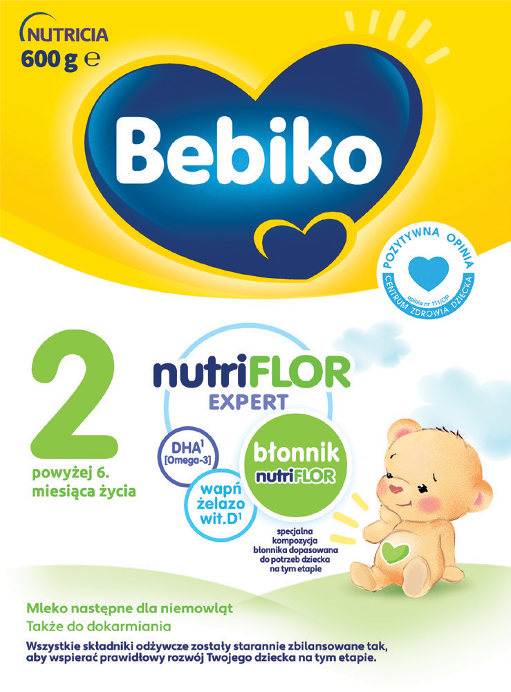 Mleko Bebiko 2 Nutriflor Expert 600g widok główny 