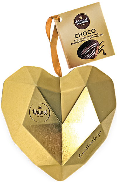 Bombonierka serce choco Wawel 110g widok główny 