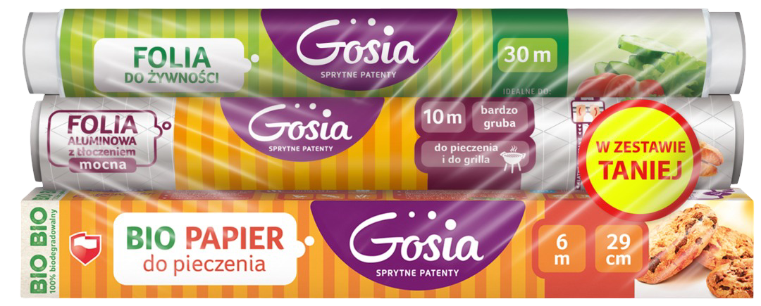 Trójpak świąteczny Gosia folia 10m/30m/papier 6m widok 1