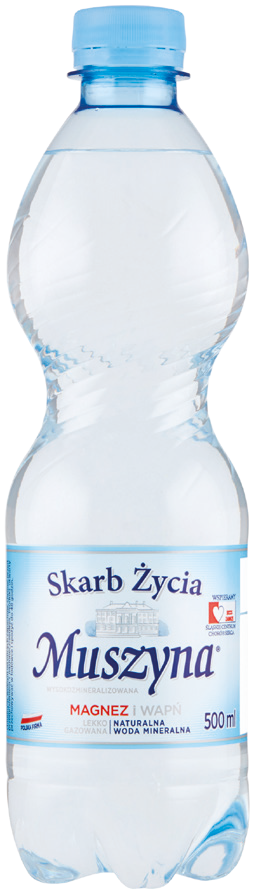 Woda lekko gaz. mineral. Skarb Życia Muszyna 0,5l widok główny