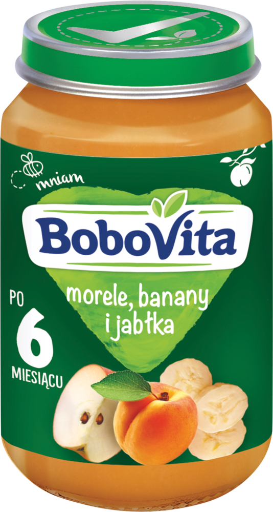 Deser morela banan jabłko Bobovita 190g widok główny 