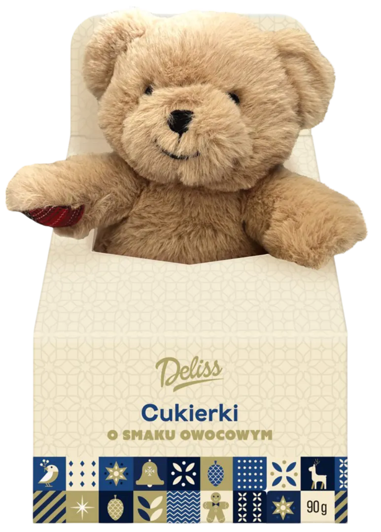 Cukierki owocowe z maskotką Deliss 90g mix BN25 widok 1