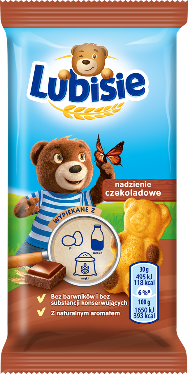 Baton Petitki Lubisie z czekoladą 30g widok główny