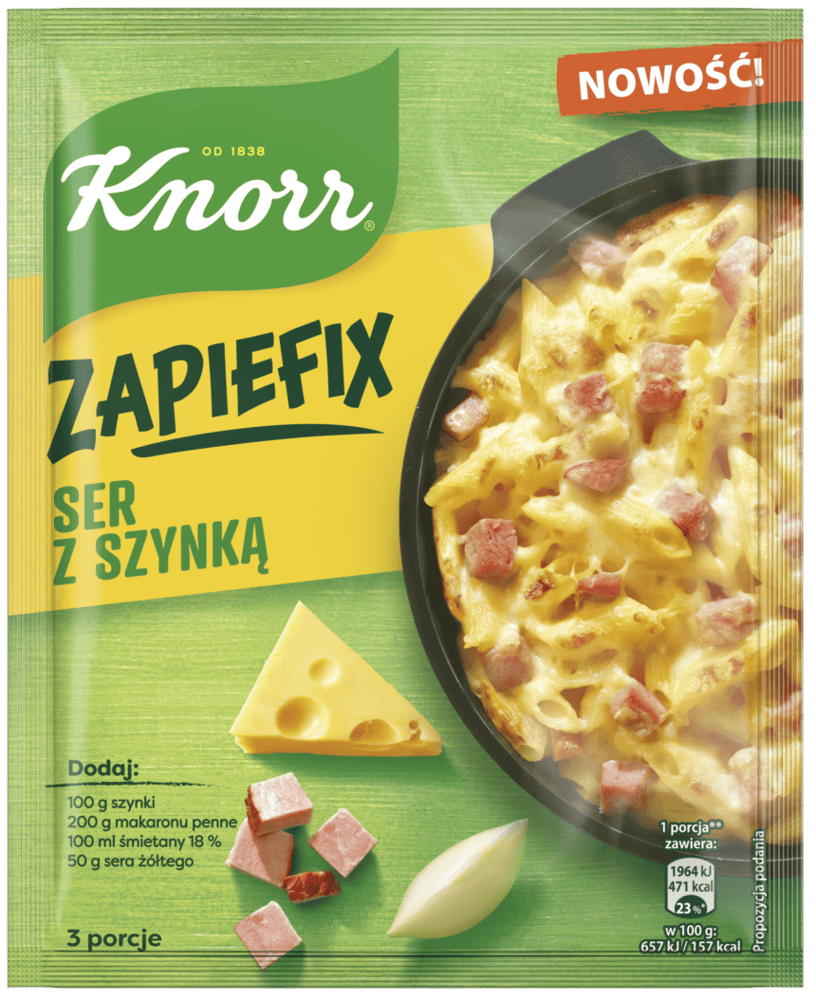 Zapiefix ser z szynką Knorr 42g widok 1