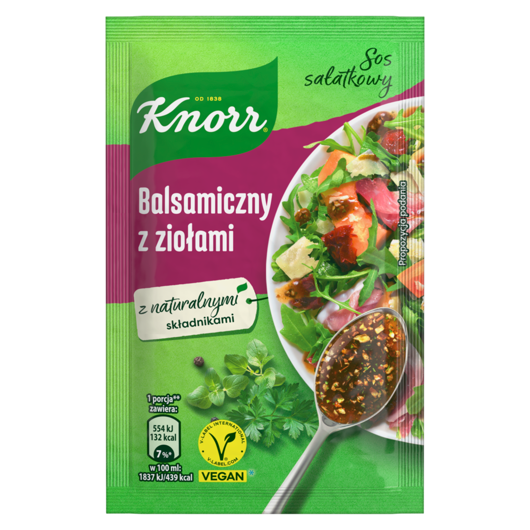 Sos sałatkowy balsamiczny z ziołami Knorr 11g widok 1