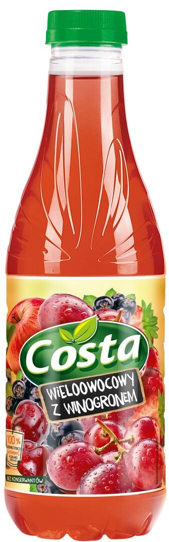 Napój niegaz. wieloow. z winogronem Costa 1l widok 1