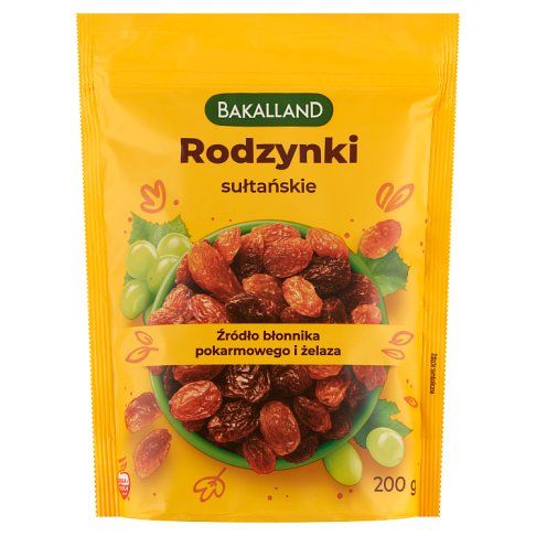 Rodzynki sułtańskie Bakalland 200g widok 2