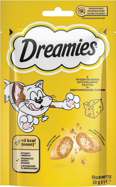 Przysmak dla kota ser Dreamies 60g widok główny 