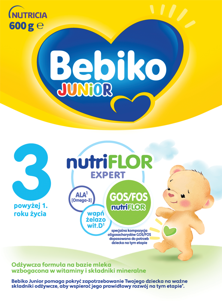 Mleko Bebiko 3 Nutriflor Expert 600g widok 3