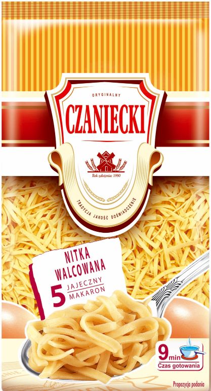 Makaron 5 jaj. nitka Czaniecki 250g widok 1