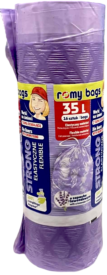 Worki na śmieci zapach z taśmą Rymoplast 35l 16szt widok 1