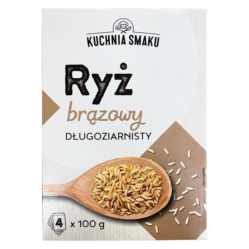 Ryż brązowy długoziarnisty Kuchnia Smaku 4x100g widok 1