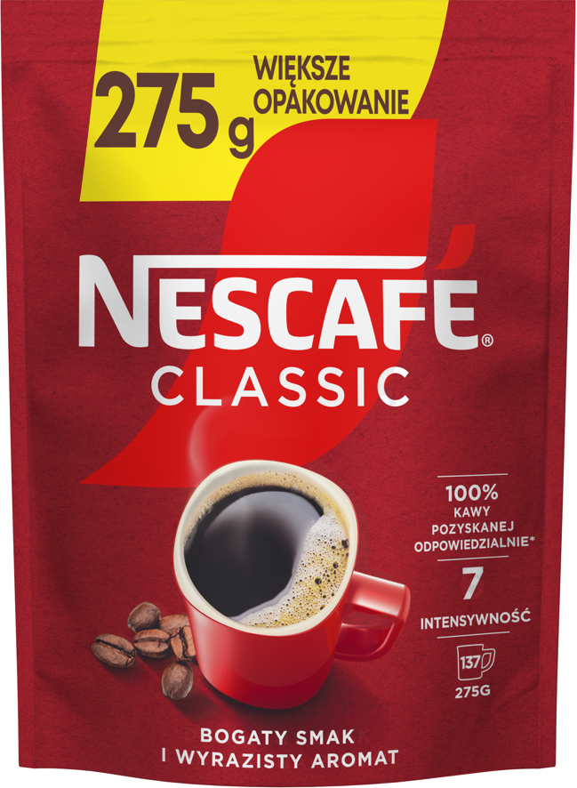 Kawa rozpuszczalna Nescafe Classic zapas 275g widok 1