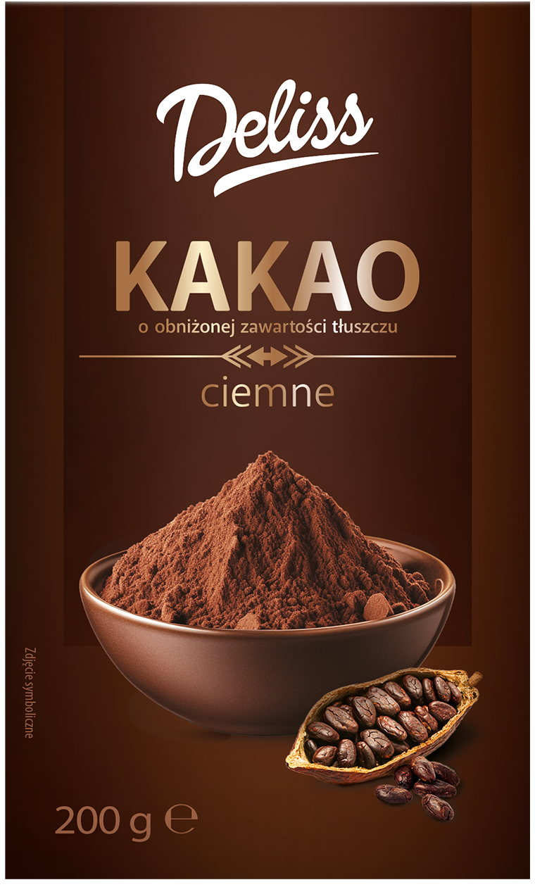 Kakao ciemne Deliss 200g widok 1