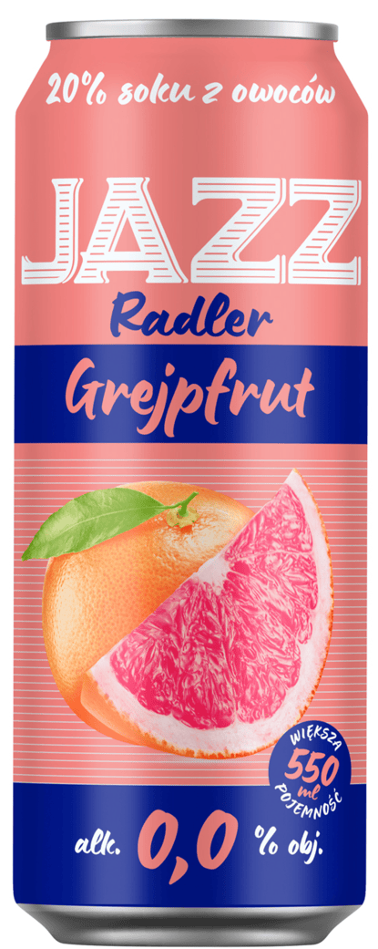 Piwo Jazz grapefruit 0,55l 0% puszka widok 1