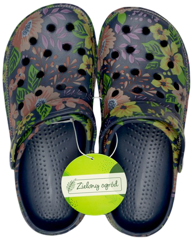 Obuwie ogrodowe damskie wzorowane mix widok 1