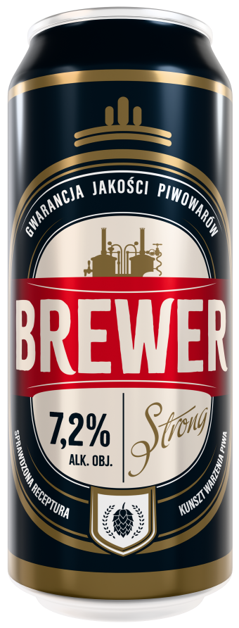 Piwo Brewer strong 0,5l 7,2% puszka widok 1