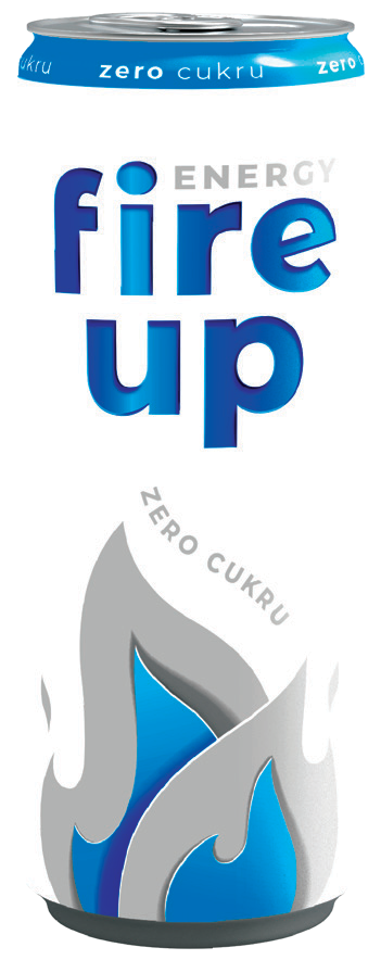 Napój energetyczny Fire Up zero 250ml puszka widok główny