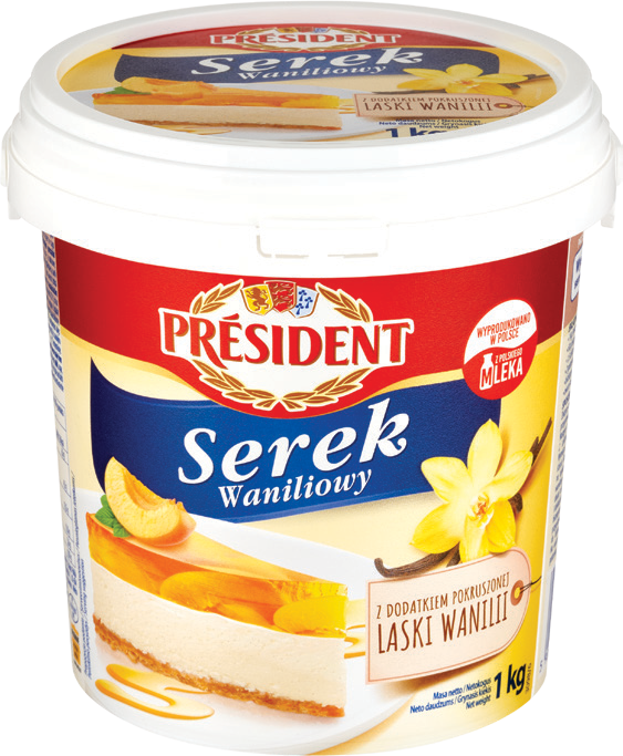 Serek waniliowy President 1kg widok 1