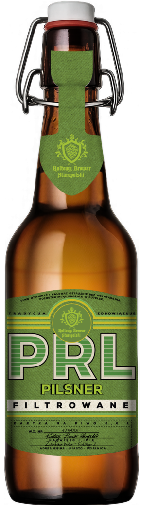 Zdjęcie produktu - Piwo PRL pilsner 0,6l 5,5% but. bzzw.