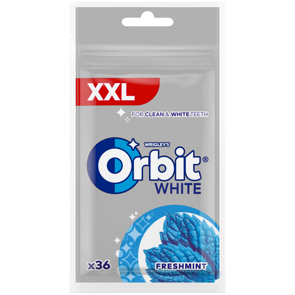 Guma Orbit XXL white fresh mint 36szt drażetki widok 1