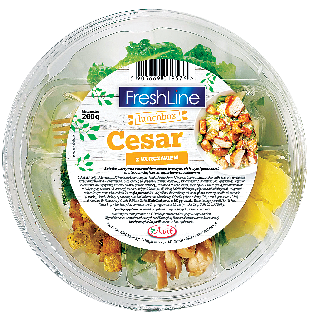 Lunchbox freshline Avit 200g mix widok główny
