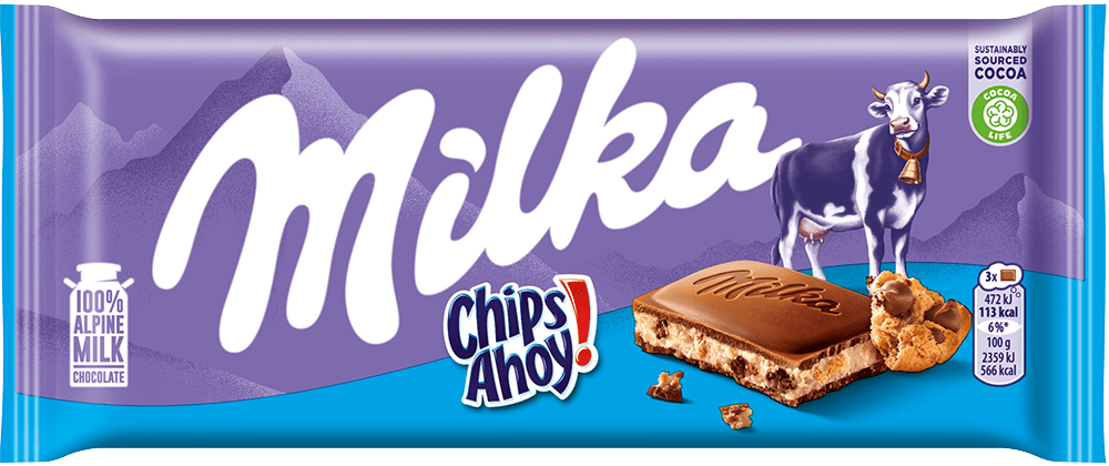 Czekolada chips ahoy Milka 100g widok 1