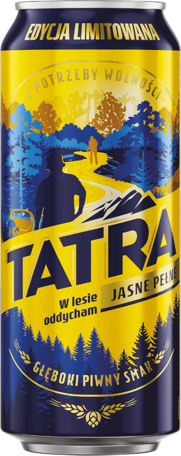 Piwo Tatra pils 0,5l 6% puszka widok główny 