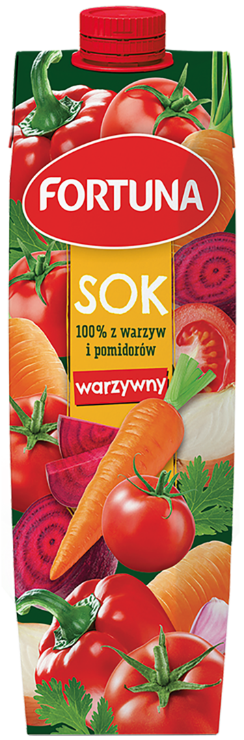 Sok z warzyw i pomidorów Fortuna 1l widok 1