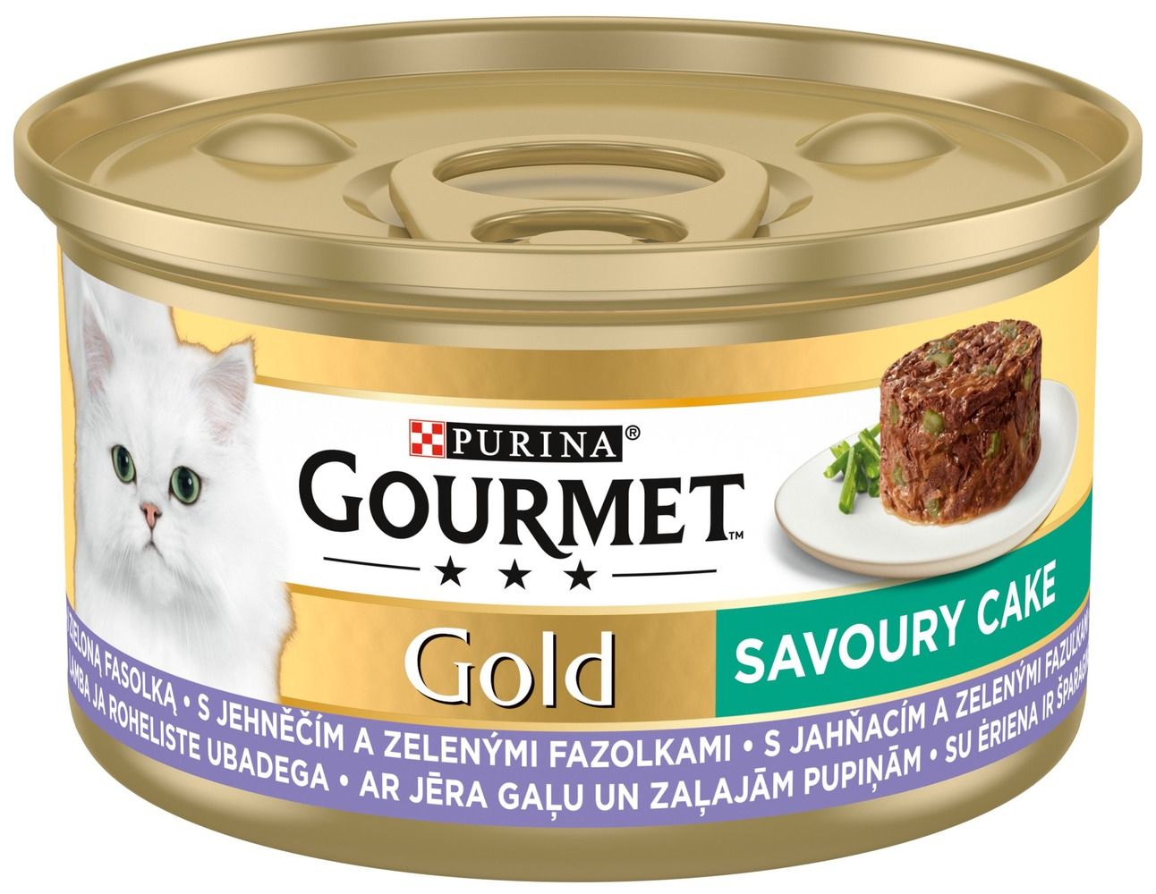Karma dla kota mokra jagn. fasola Gourmet Gold 85g widok 1