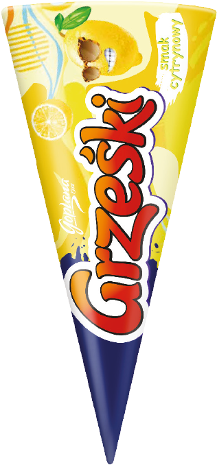 Lody rożek cytrynowy Grześki 110ml widok główny