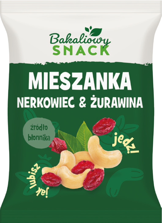 Mieszanka nerkowiec&żurawina Bakaliowy Snack 200g widok główny