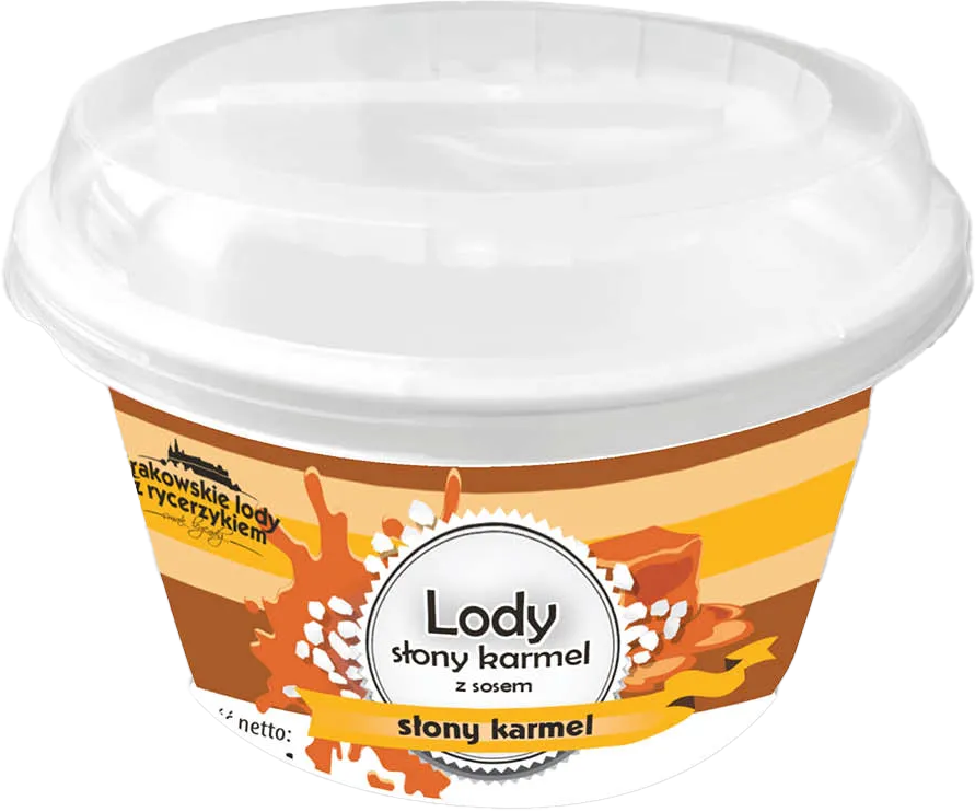 Lody kubek śmietankowe/kokos z sosem B&G 220ml mix widok 1