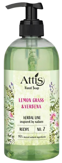 Mydło w płynie lemon grass&verbena Attis 0,5l widok 1