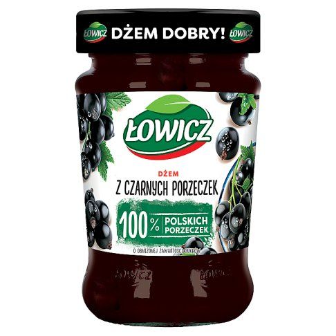 Dżem z czarnej porzeczki Łowicz 280g widok 3