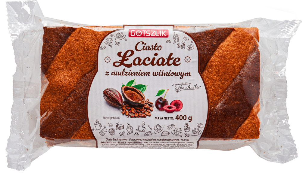 Ciasto Łaciate z nadz. wiśniowym Gotszlik 400g widok 1