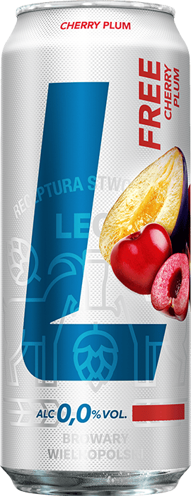 Piwo Lech Free wiśnia śliwka 0,5l 0,0% puszka widok 1