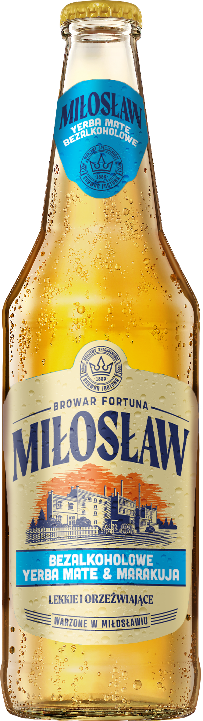 Piwo Miłosław yer mat&ma 0,5l alk do 0,5% but. zw. widok 1