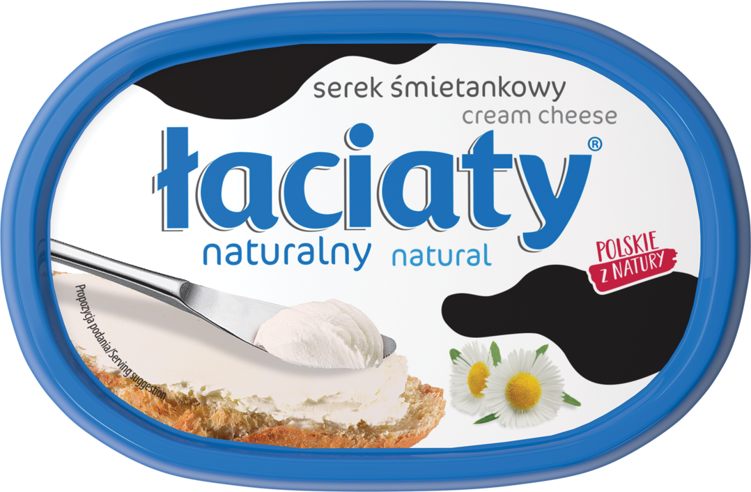Serek śmietankowy naturalny Łaciaty 135g widok główny