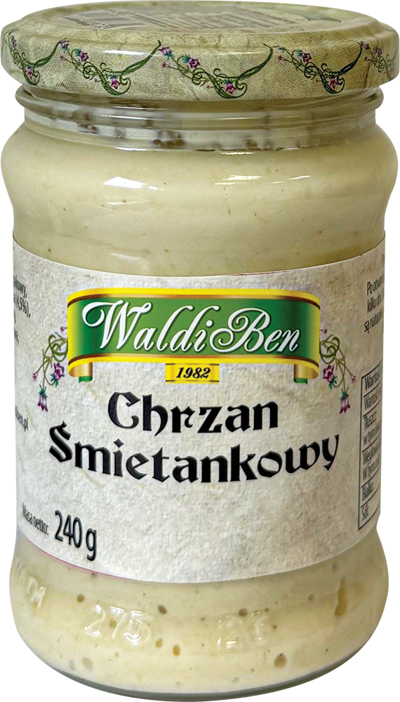 Chrzan śmietankowy Waldiben 240g widok 1