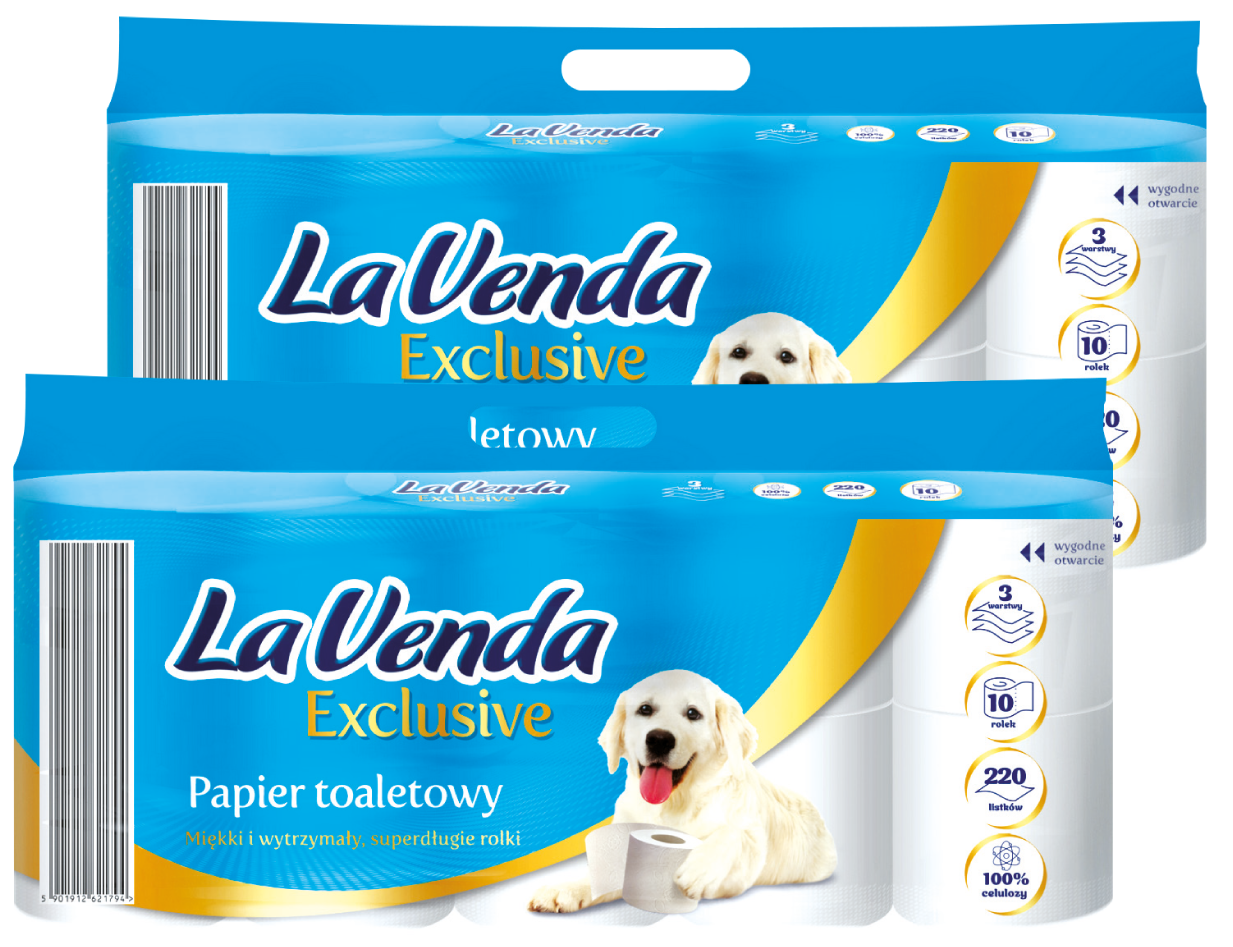 Papier toalet. Lavenda Exclusive A10x220l 3w 28,6m widok 1