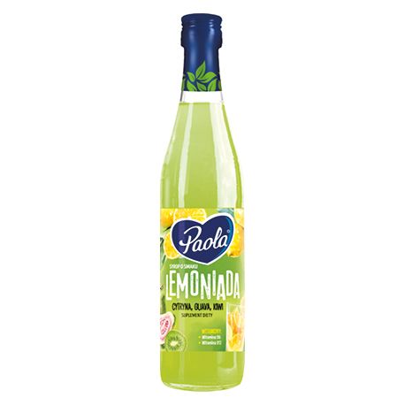 Syrop lemoniada cytryna guava kiwi Paola 430ml widok 1